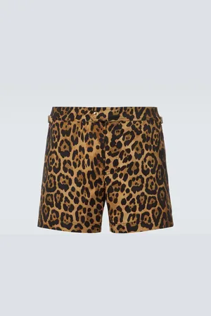 Tom Ford Leopard-print swim trunks