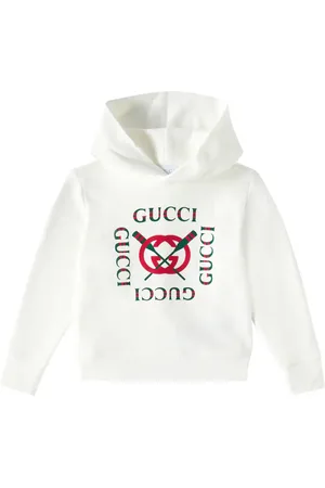 Gucci Logo printed cotton hoodie