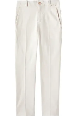 BONPOINT Peter striped cotton-blend straight pants
