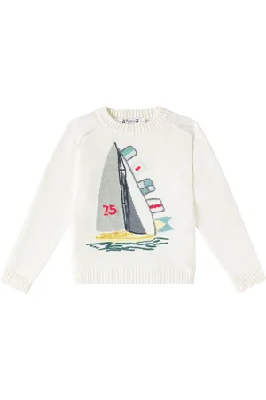 BONPOINT Elder jacquard cotton and cashmere sweater