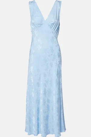 RIXO London Sandrine floral jacquard midi dress