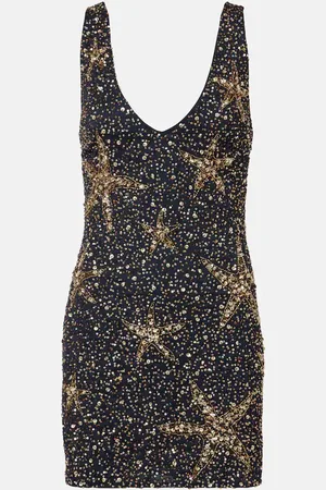 RIXO London Star Fish sequined minidress