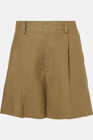 Ralph Lauren Tracy pleated linen shorts