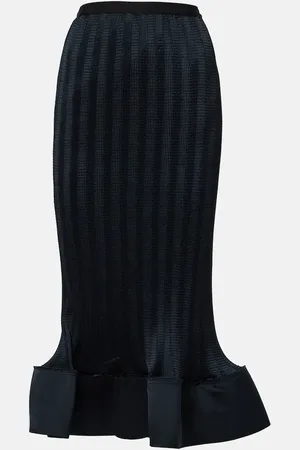 Simkhai Hollis ruffled knitted midi skirt