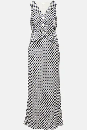 RIXO London Kimmy checked maxi dress