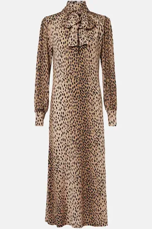 RIXO London Avalon polka-dot maxi dress