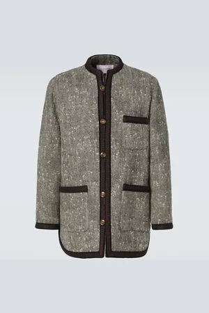 VALENTINO Melange wool-blend jacket