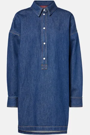 Gucci Oversized denim blouse