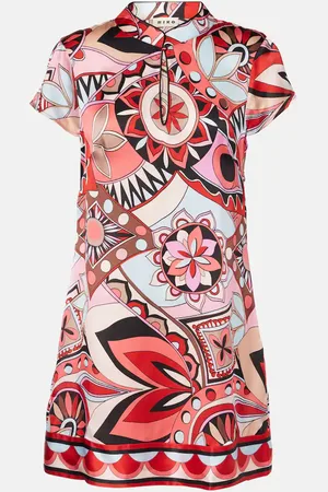 RIXO London Printed silk minidress