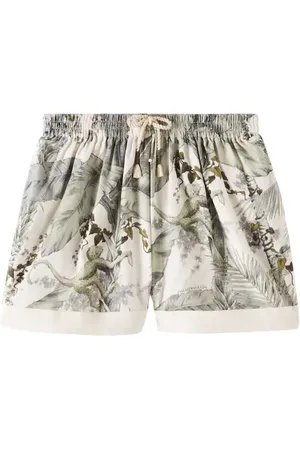 ZIMMERMANN Wylie floral cotton shorts