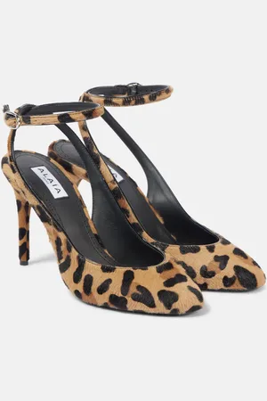 Alaïa AlaÃ¯a Decollete 90 calf hair slingback pumps