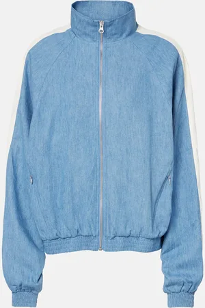 The Upside Oracle Elias hemp and cotton chambray track jacket