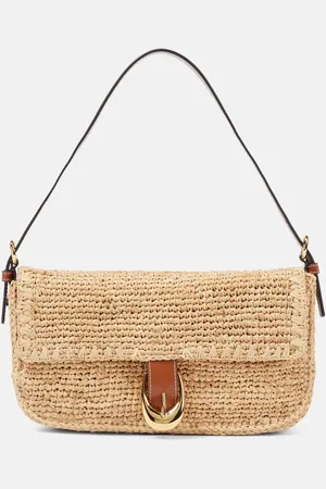 Staud Harlow raffia shoulder bag