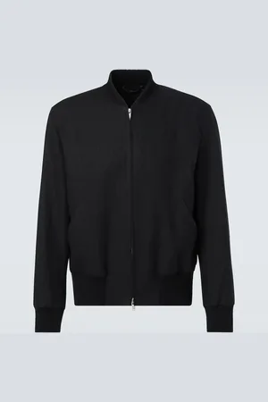 LARDINI Linen bomber jacket