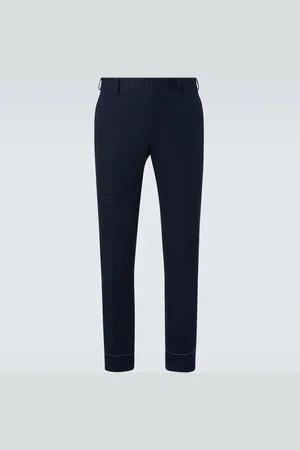 BRIONI Pienza linen and cotton straight pants
