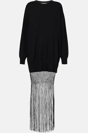 CHRISTOPHER ESBER Macrame Monument wool and cashmere maxi dress