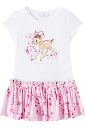 MONNALISA X DisneyÂ® printed cotton-blend dress
