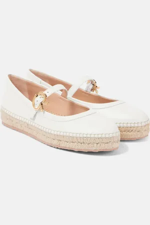 Gianvito Rossi Elda leather espadrilles