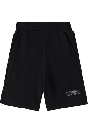 Balmain Logo cotton jersey shorts
