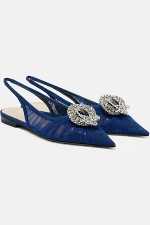 Mach & Mach Galaxy embellished slingback flats