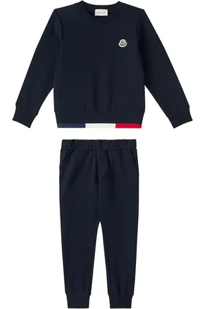 Moncler Tricolor cotton-blend tracksuit