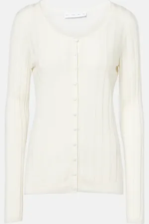 Proenza Schouler Label Hattie ribbed-knit cardigan
