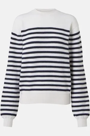 Khaite Viola striped cashmere-blend sweater