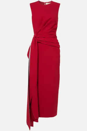 Roksanda Elham draped crÃªpe midi dress