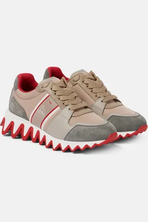 Christian Louboutin Nastroshark suede-trimmed sneakers