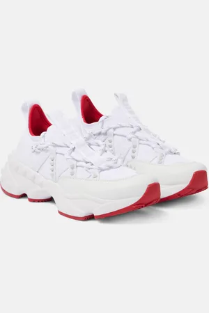 Christian Louboutin Trailnrun leather-trimmed sneakers