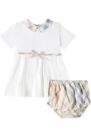 Burberry Baby Burberry Check cotton-blend dress