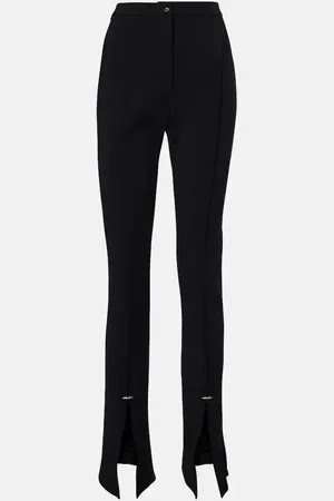 MUGLER Pierced high-rise flared pants