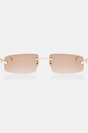 Cartier PanthÃ¨re De Cartier rectangular sunglasses