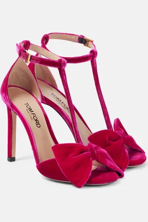 Tom Ford Brigitte bow-detail velvet sandals
