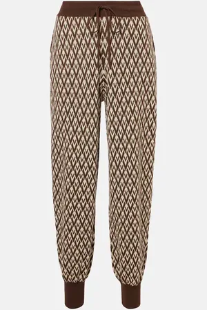 VALENTINO Toute la V virgin wool sweatpants