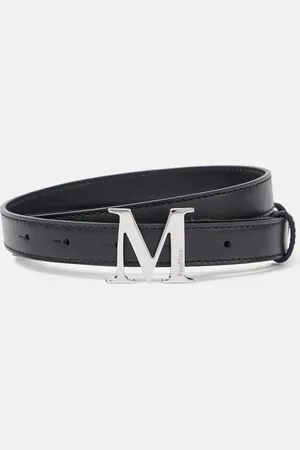 Max Mara Logo leather belt