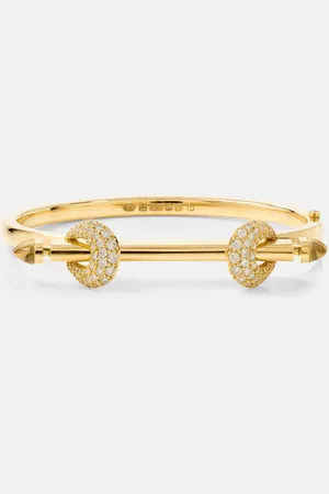 Ananya Chakra Icon 18kt bangle with diamonds