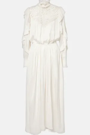 Isabel Marant Sharlene lace-trimmed maxi dress