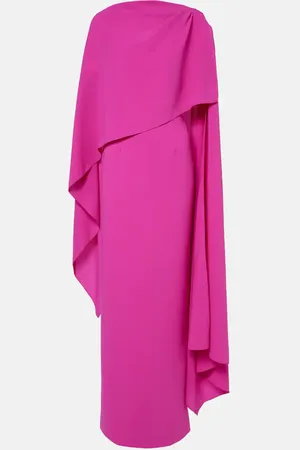 Roksanda Demetria caped crÃªpe gown
