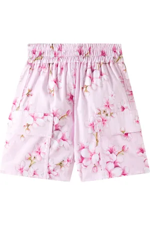 MONNALISA Floral cotton poplin shorts