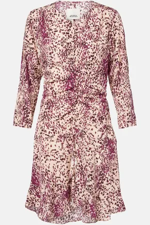 Isabel Marant Octavia printed silk-blend minidress