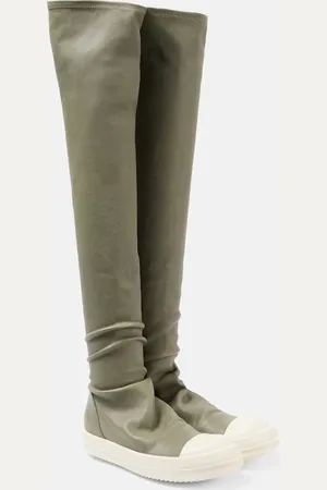 Rick Owens Stockings over-the-knee leather sneakers