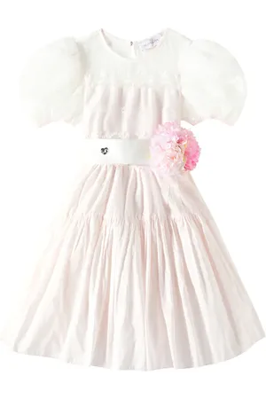 MONNALISA Amore taffeta dress