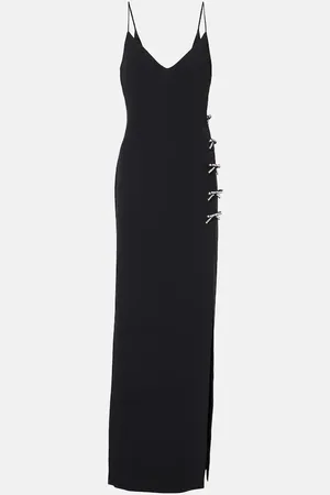Elie saab Embellished bow-detail cady gown