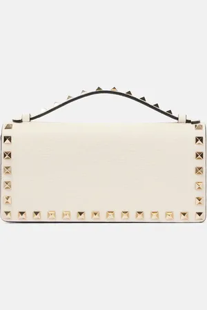 VALENTINO GARAVANI Rockstud leather wallet on chain