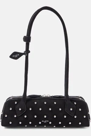 Alaïa AlaÃ¯a Le Teckel Small studded suede shoulder bag
