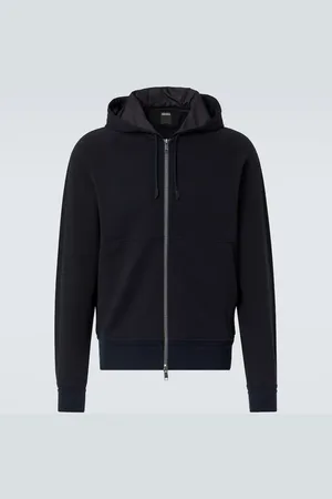 Ermenegildo Zegna Zip-up cotton-blend hoodie