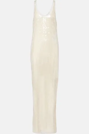 Stella McCartney Sheer sequined maxi dress
