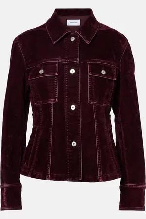 Salvatore Ferragamo Cotton-blend velvet jacket