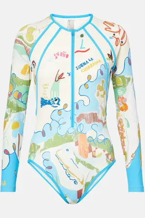 ALÉMAIS AlÃ©mais Nadia printed rashguard swimsuit